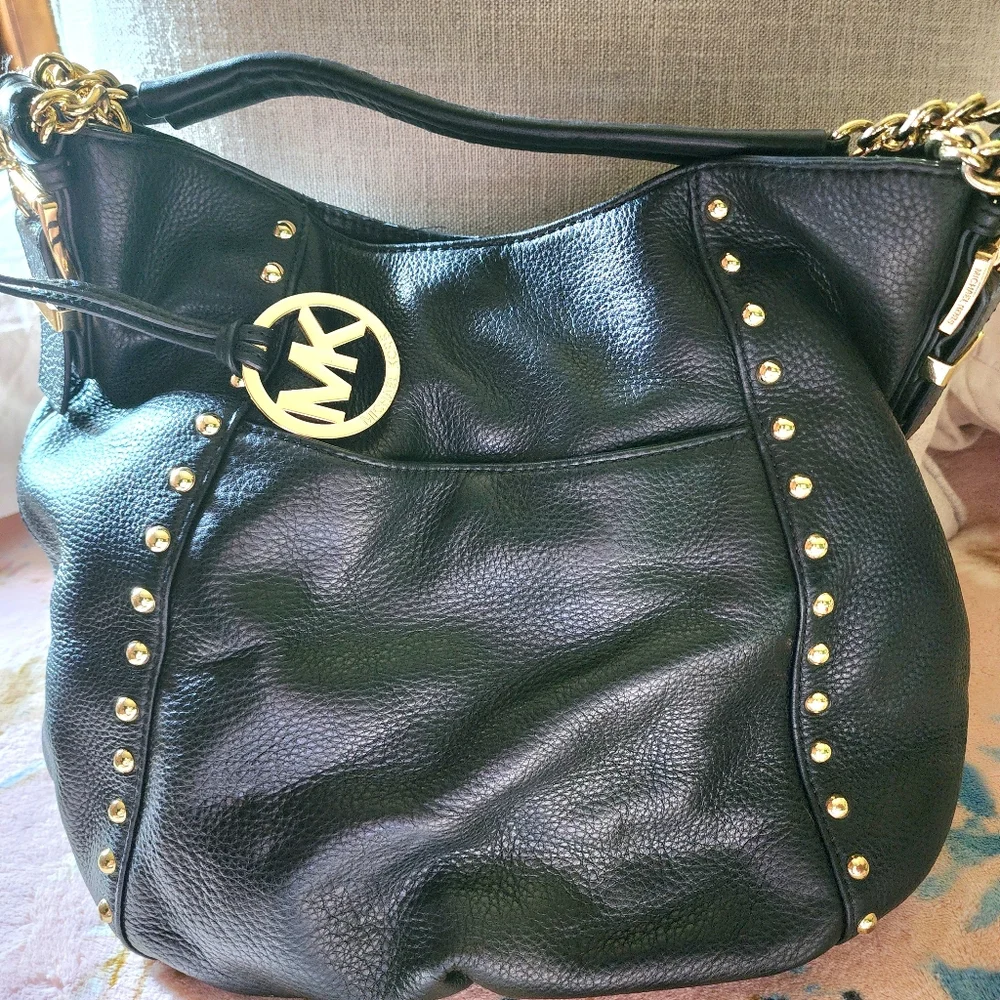 Michael Kors black studded handbag - Picture 3 of 16